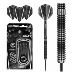 Winmau Winmau Blackout 90% Tungsten Alloy Darts 21g -Winmau 1083 Blackout 21g Image 1