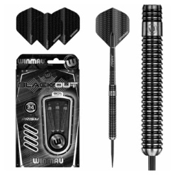 Winmau Winmau Blackout 24g Straight Barrel Darts 10 Winmau Winmau Blackout 24g Straight Barrel Darts -Winmau 1083 Blackout 24g full