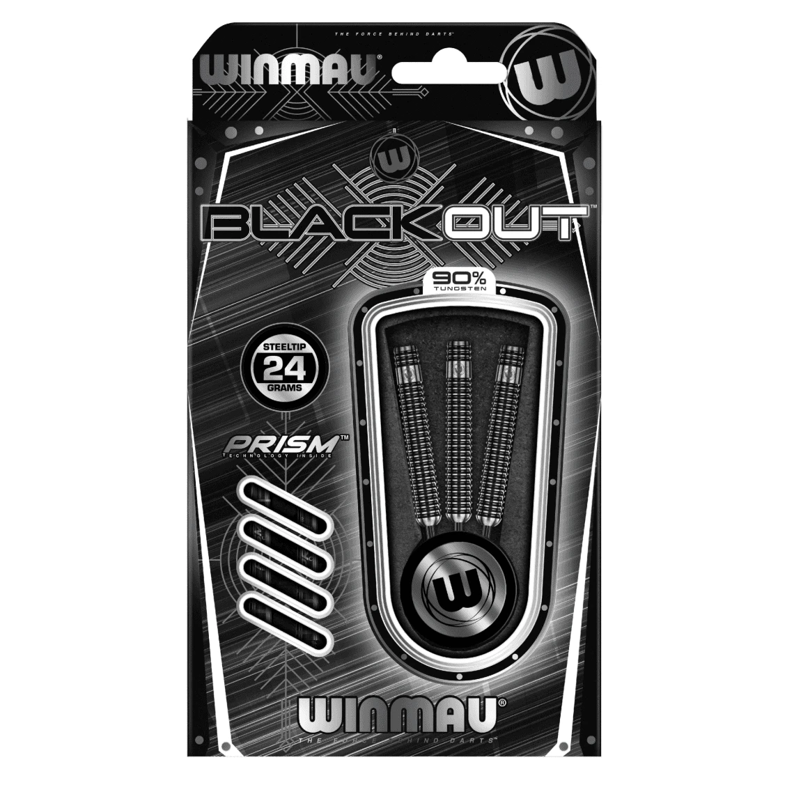 Winmau Winmau Blackout 24g Straight Barrel Darts 7 Winmau Winmau Blackout 24g Straight Barrel Darts - Image 5