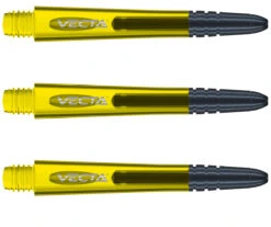Winmau Vecta Polycarbonate Dart Stems With Aluminium Tips -Winmau 1200 Vecta Medium Yellow Image 1