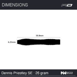 Winmau Dennis Priestley SE -Winmau 1436 DennisPriestleySE 26g Steeltip Image 7 1635190204