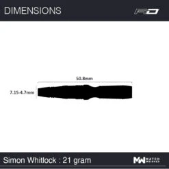 Winmau Simon Whitlock Onyx AU -Winmau 1471 SimonWhitlock 21g Steeltip Image 207