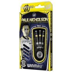 Winmau Winmau Paul Nicholson 22g 90% Tungsten Darts -Winmau 1474 Paul Nicholson 22g Packaging Dartspower