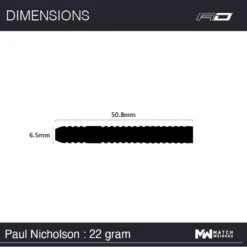 Winmau Paul Nicholson -Winmau 1474 PaulNicholson 22g Steeltip Image 207