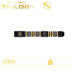 Winmau Winmau MvG Michael Van Gerwen Trilogy 23g Darts -Winmau 1481 MVG Trilogy 23g Image 4