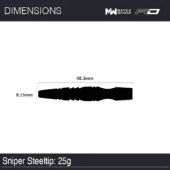 Winmau Sniper 3 -Winmau 1494 Sniper 25gSteeltip Image7