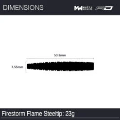 Winmau Firestorm Flame 2 -Winmau 1503 FirestormFlame 23gSteeltip Image7