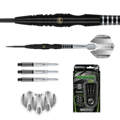 Winmau Sniper Black 15 Winmau Sniper Black -Winmau 1505 SniperBlack 22gSteeltip Image5