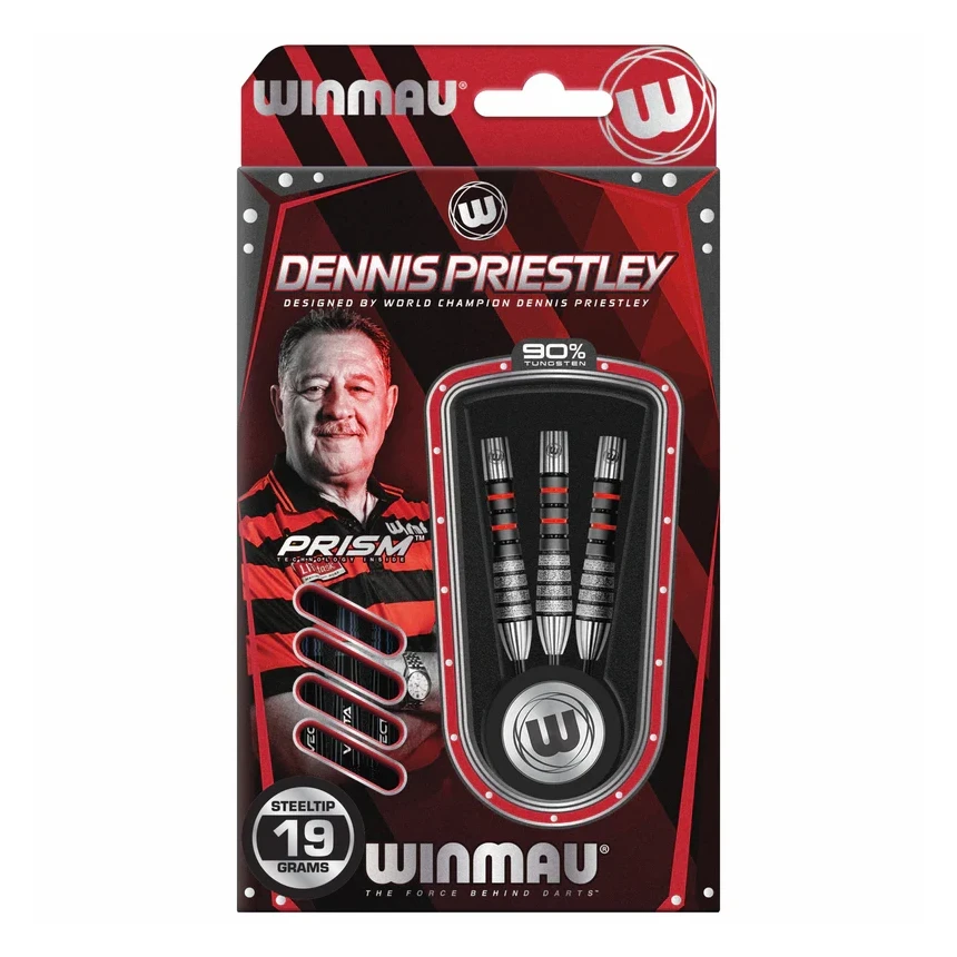 Winmau Winmau Dennis Priestley Diamond 3-Zero Steel Tip Darts 19g 5 Winmau Winmau Dennis Priestley Diamond 3-Zero Steel Tip Darts 19g - Image 3