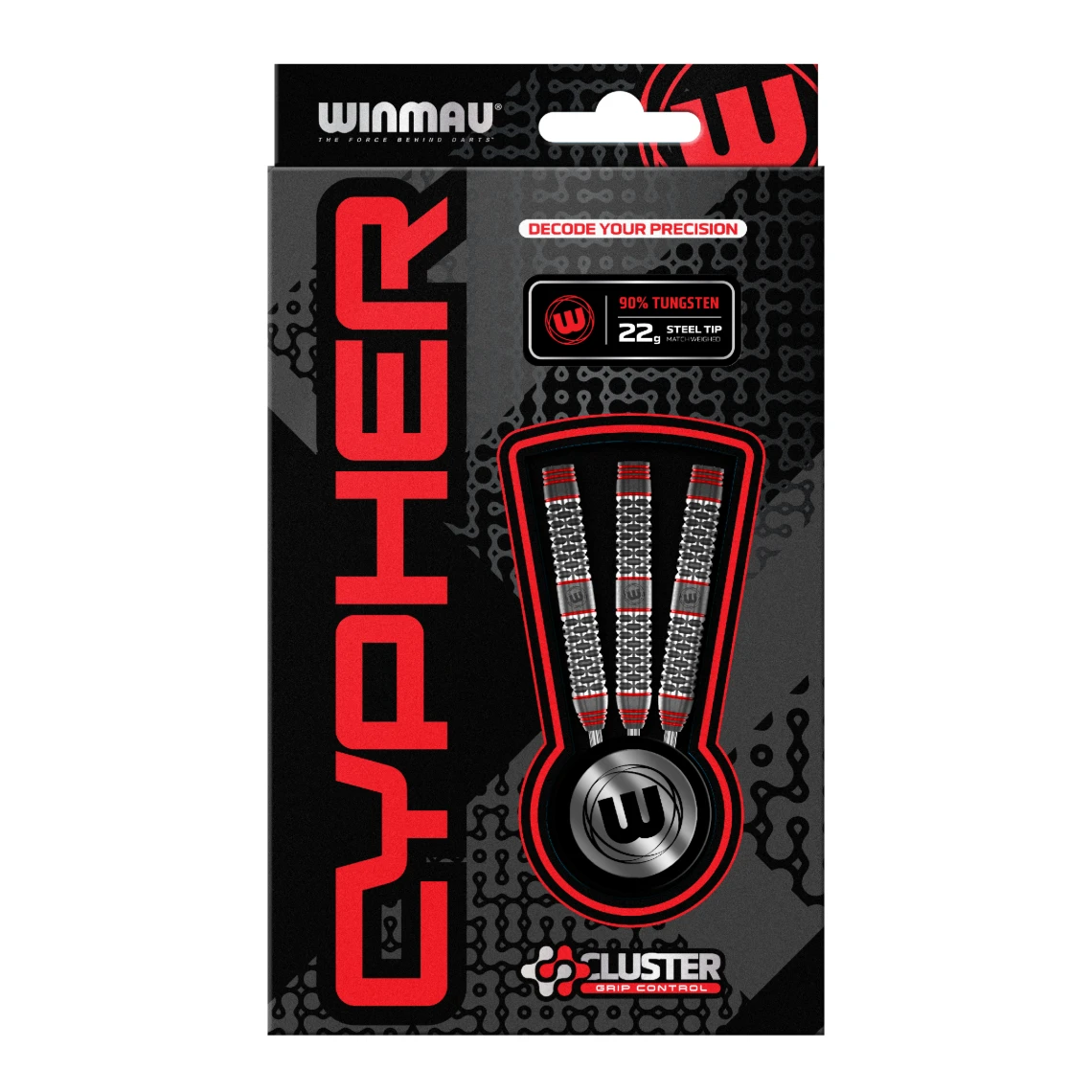 Winmau Winmau Cypher 90% Tungsten Darts 22g 7 Winmau Winmau Cypher 90% Tungsten Darts 22g - Image 5