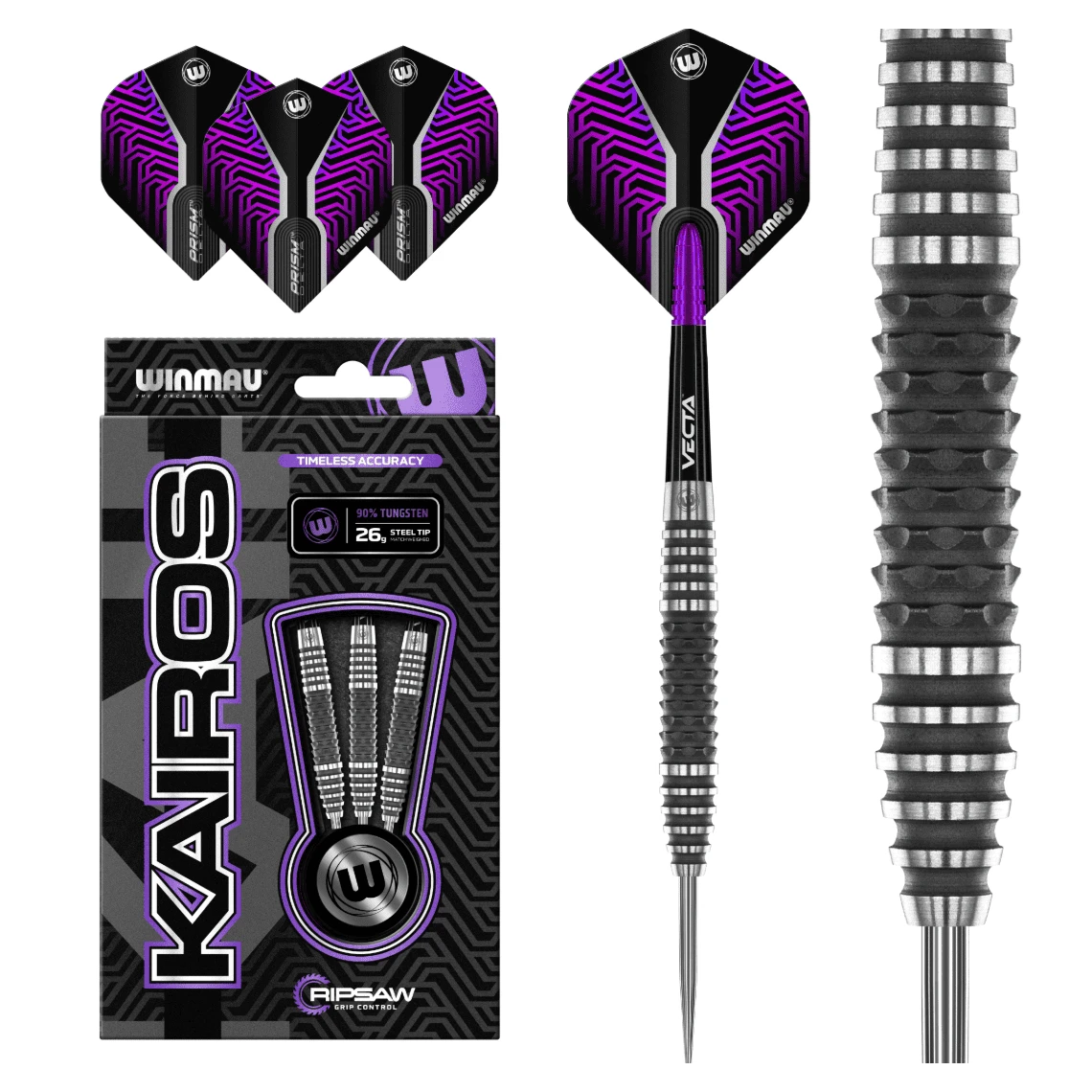 Winmau Winmau Kairos 90% Tungsten Darts 26g 7 Winmau Winmau Kairos 90% Tungsten Darts 26g - Image 5