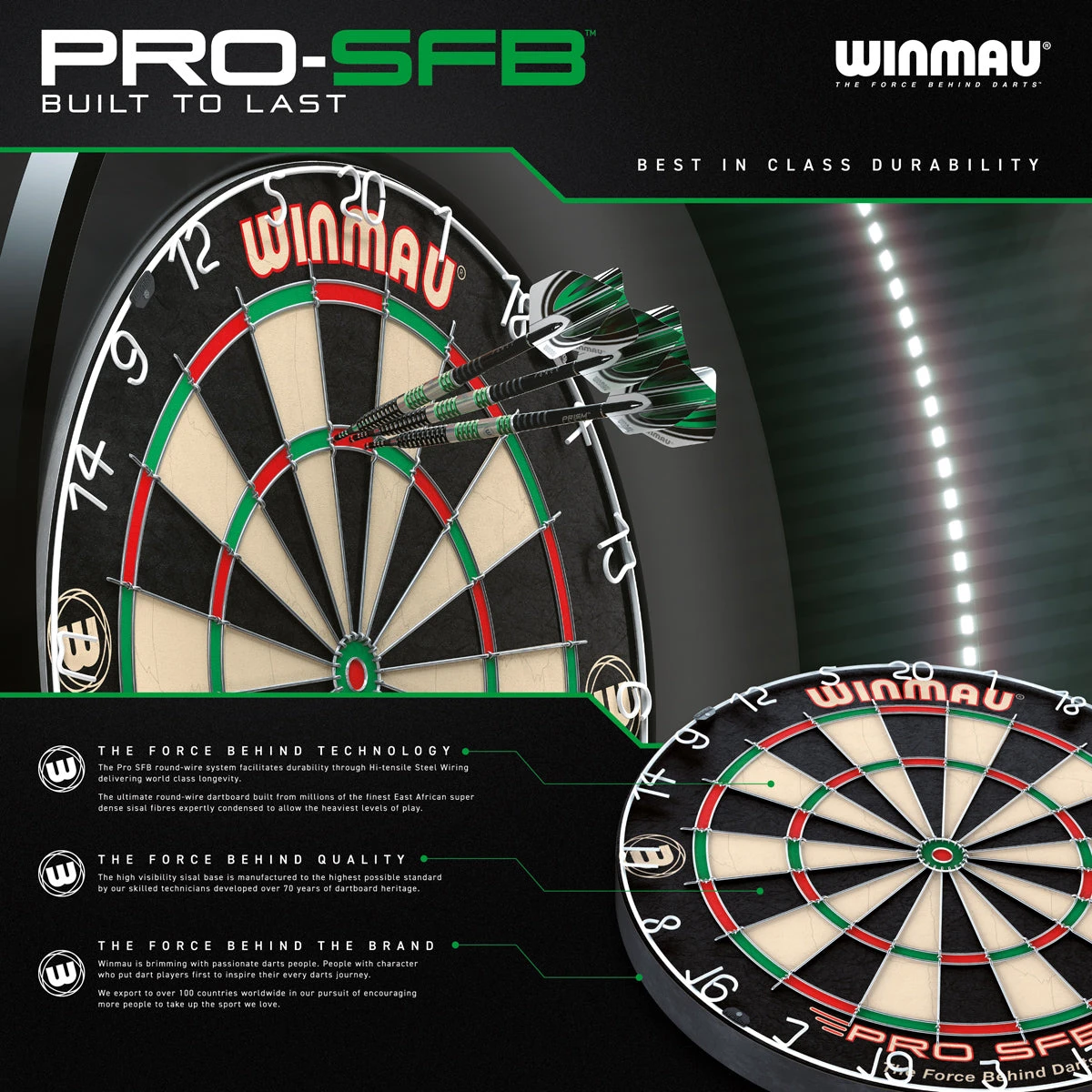 Winmau Pro SFB Dartboard 9 Winmau Pro SFB Dartboard - Image 7