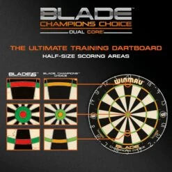 Winmau Winmau Champions Choice Dual Core Bristle Dartboard -Winmau 3023 Champions Choice Scoring Areas
