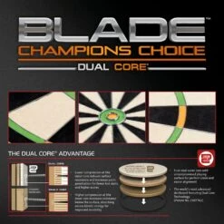 Winmau Winmau Champions Choice Dual Core Bristle Dartboard -Winmau 3023 Champions Choice Tech 2