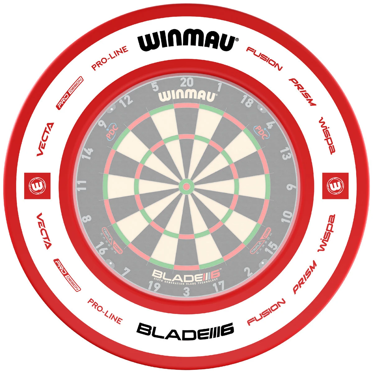 Pro-Line 2.0 Red Surround By Winmau 4 Pro-Line 2.0 Red Surround By Winmau - Image 2