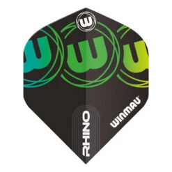 Winmau Black & Green Logo Rhino Standard -Winmau 6905 228 Rhino Standard Flights Winmau Image 2 1635261604
