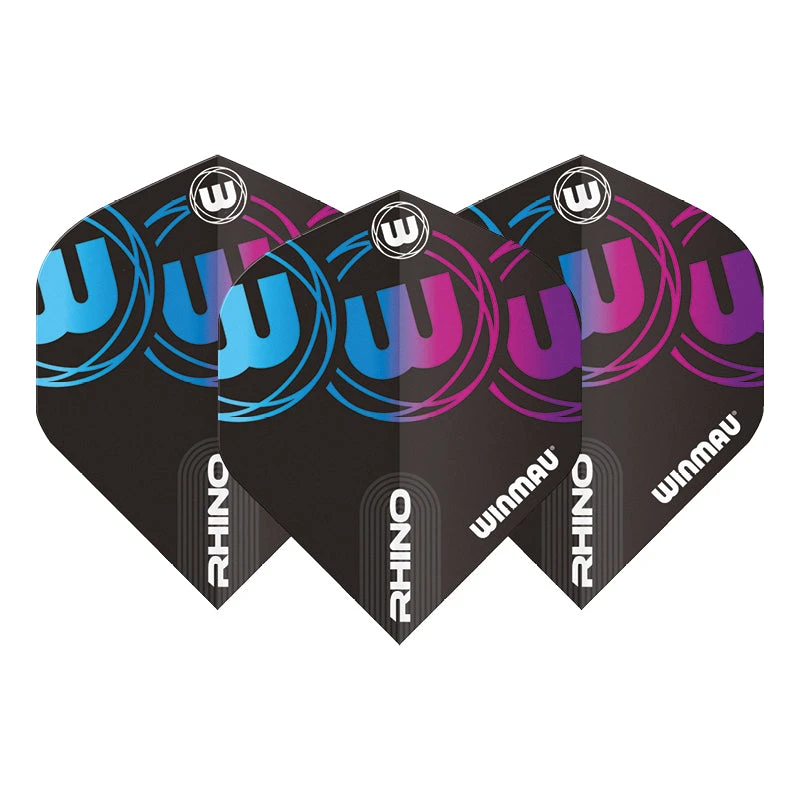 Winmau Black, Blue & Purple Rhino Standard 4 Winmau Black, Blue & Purple Rhino Standard - Image 2