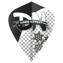 Winmau Danny Noppert Black & White Kite -Winmau 6907 104 noppert kite image 2
