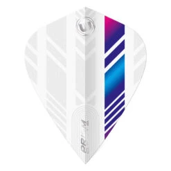 Winmau White, Blue & Purple Kite Prism Delta Standard -Winmau 6907 107 DeltaWhiteBluePurpleKite image2
