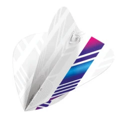 Winmau White, Blue & Purple Kite Prism Delta Standard
