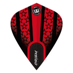 Winmau Red & Black Stars Prism Alpha Kite -Winmau 6907 110 AlphaKiteRedBlackStars image2