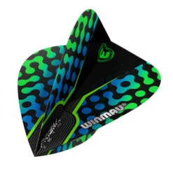 Winmau Blue, Black & Green Prism Zeta Kite