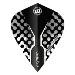 Winmau Black, White & Grey Prism Zeta Kite -Winmau 6907 115 ZetaKiteBlackWhiteGrey image2