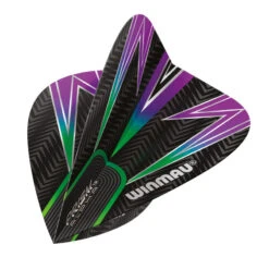 Winmau Black, Green & Purple Prism Alpha Standard