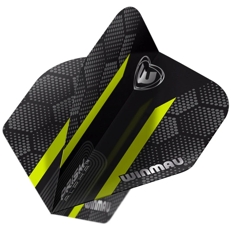 Winmau Black & Green Hexagon Prism Alpha Standard 3 Winmau Black & Green Hexagon Prism Alpha Standard