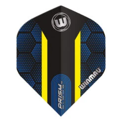 Winmau Blue & Yellow Hexagon Prism Alpha Standard -Winmau 6915 183 Prism Alpha Flights Winmau Image 2 1635251404