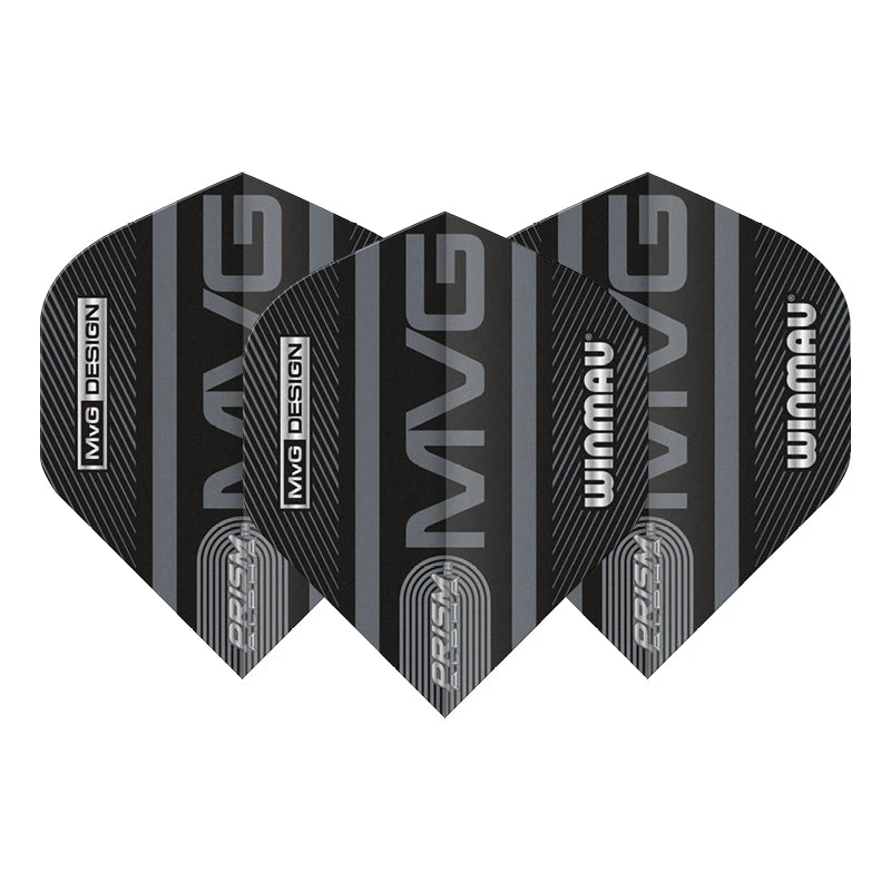 Winmau MVG Black & Grey Prism Alpha Standard 4 Winmau MVG Black & Grey Prism Alpha Standard - Image 2