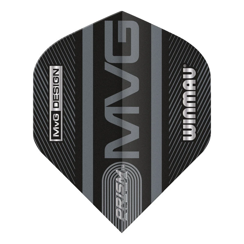 Winmau MVG Black & Grey Prism Alpha Standard 5 Winmau MVG Black & Grey Prism Alpha Standard - Image 3