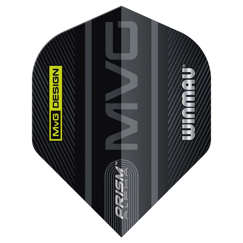 Winmau MVG Logo Black & Grey Prism Alpha Standard 5 Winmau MVG Logo Black & Grey Prism Alpha Standard - Image 3