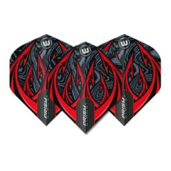 Winmau Grey & Red Prism Alpha Standard 7 Winmau Grey & Red Prism Alpha Standard -Winmau 6915 195PrismAlphaImage1