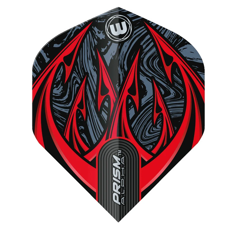 Winmau Grey & Red Prism Alpha Standard 4 Winmau Grey & Red Prism Alpha Standard - Image 2