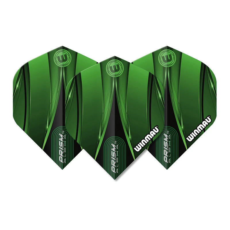 Winmau Green & Black Prism Alpha Standard 4 Winmau Green & Black Prism Alpha Standard - Image 2