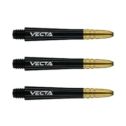 Winmau Winmau Vecta Medium Black Gold Polycarbonate Dart Stems