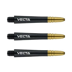 Winmau Vecta Polycarbonate Dart Stems With Aluminium Tips -Winmau 7025 209VectaBlack GoldMedium