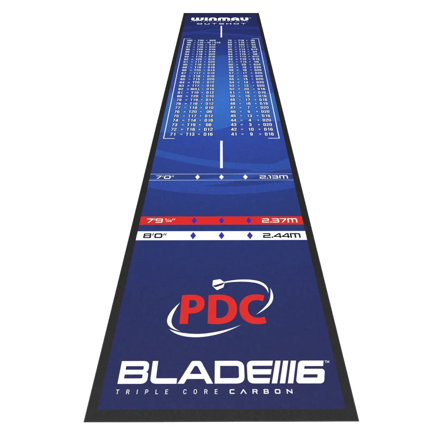 Winmau Winmau Outshot Dart Mat 4 Winmau Winmau Outshot Dart Mat - Image 2