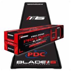 Winmau Winmau Pro Zone Precision Blade 6 Soft Feel Dart Mat & Integrated Oche -Winmau 8215 WinmauDartMatBlade6box