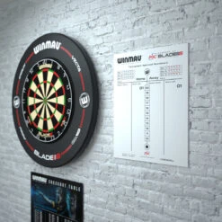 Winmau Dry Wipe Score Board - PDC Design -Winmau 8658 DryWipeScoreboard LifestyleImage1