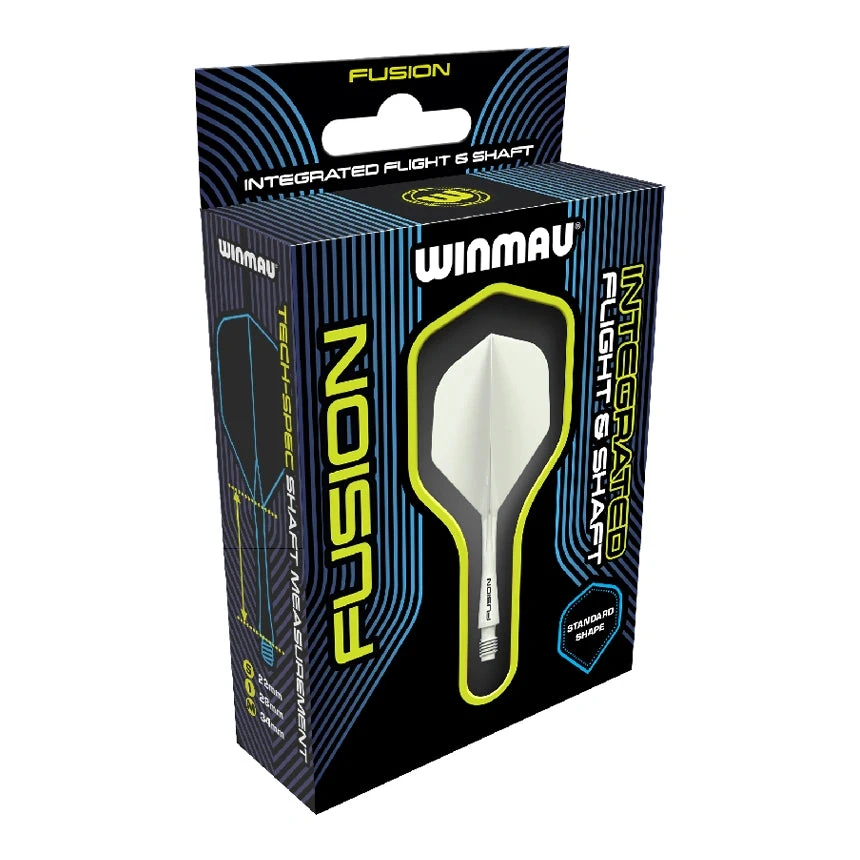 Winmau Winmau Fusion Integrated Flight & Shaft Solid White 6 Winmau Winmau Fusion Integrated Flight & Shaft Solid White - Image 4