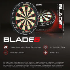 Winmau Winmau Blade 6 Dartboard -Winmau 9594098 Blade6 v2 5
