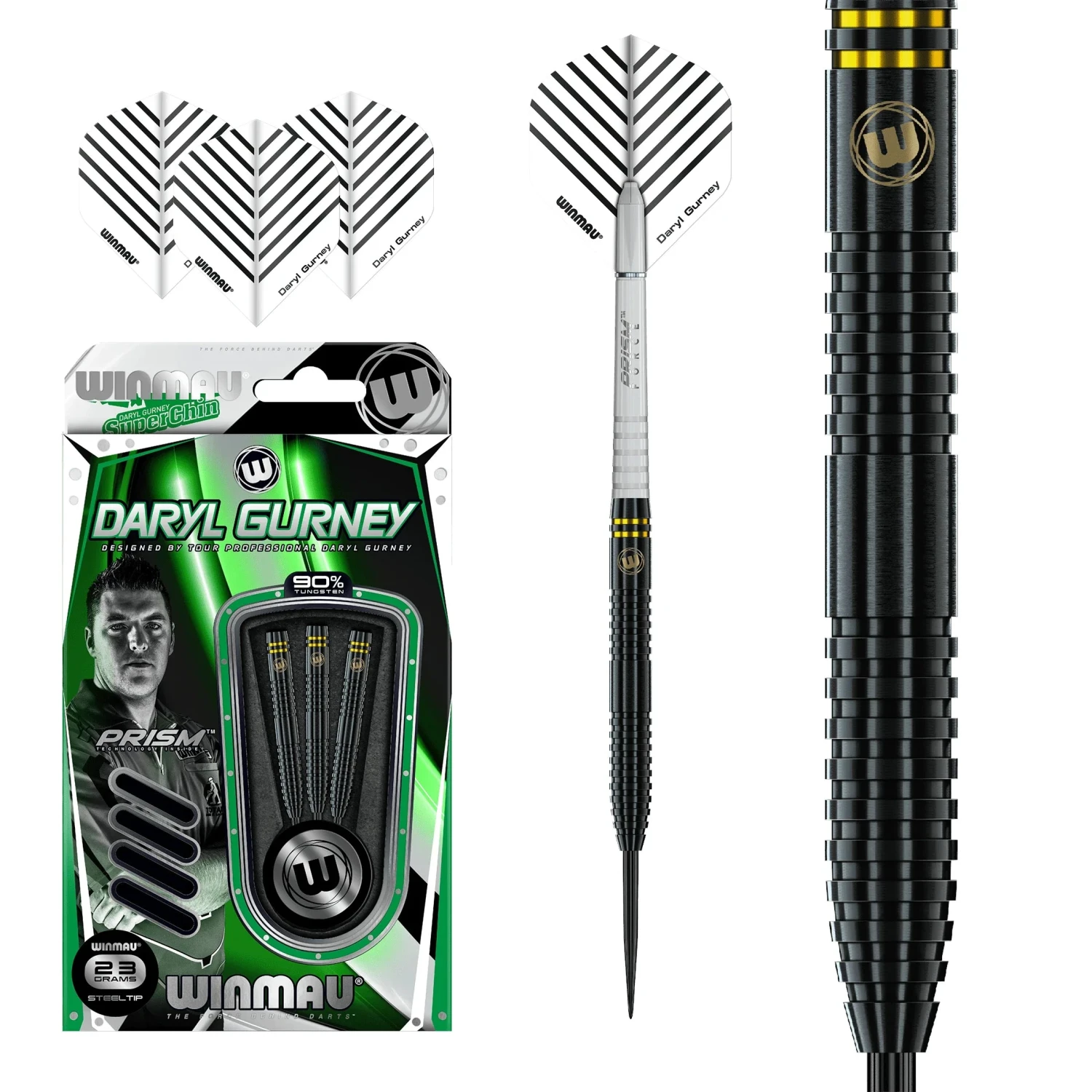 Winmau Winmau Daryl Gurney Black Edition 23g Darts 4 Winmau Winmau Daryl Gurney Black Edition 23g Darts - Image 2