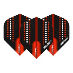 Winmau Black, White & Rocket Red Prism Alpha Standard -Winmau F6396 20x 203