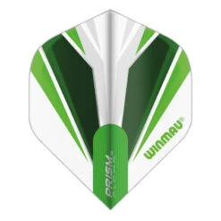 Winmau White & Green Prism Alpha Standard -Winmau F6447 20x 201