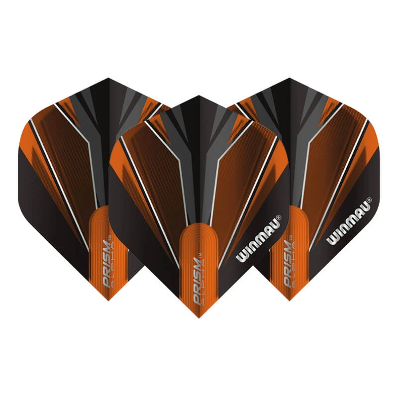 Winmau Black & Orange Prism Alpha Standard 4 Winmau Black & Orange Prism Alpha Standard - Image 2
