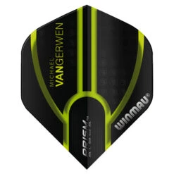 Winmau MVG Translucent Black With Green Line Prism Alpha Standard -Winmau F6482 20x1 f1c2df7d 995f 4af9 9396 9ee9961ea50e
