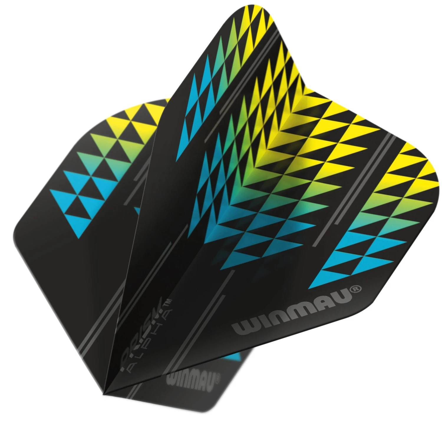 Winmau Black & Yellow Prism Alpha Standard 3 Winmau Black & Yellow Prism Alpha Standard