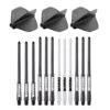 Winmau Stealth Moulded Dart Flights And Stems (Shafts) Multipack -Winmau STEALTHMULTIPACK